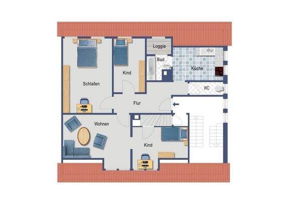 Tuttlingen Weimarstraße 55 WE8 geliefert