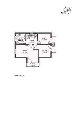 Grundriss Obergeschoss