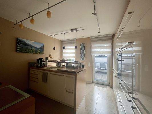 Ausgang in den Garten von der Küche