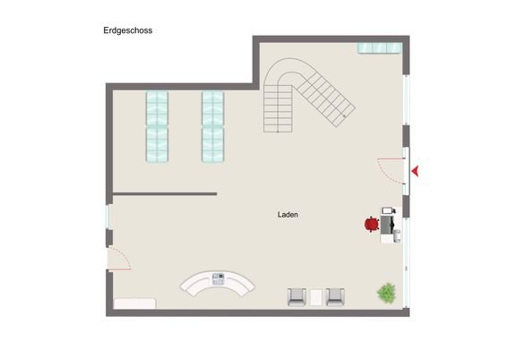Erdgeschoss-Laden