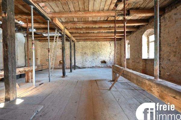 Obergeschoss mit fertiger Geschossdecke