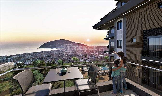 Apartments with Panoramic Sea View in Alanya Cikcilli