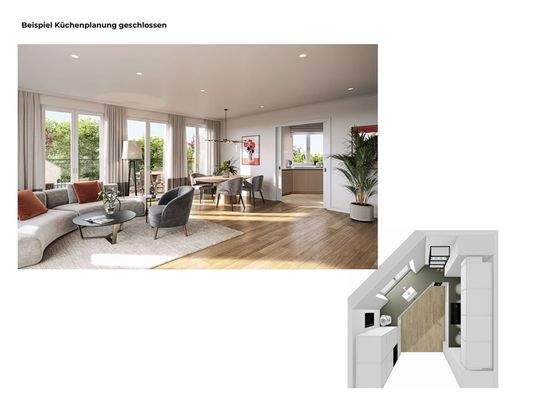 Küchenplanung Penthouse geschlossen