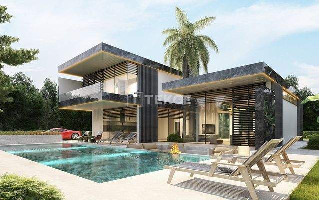 Detached Stylish Villa with Pool and Garden in İzmir Çeşme