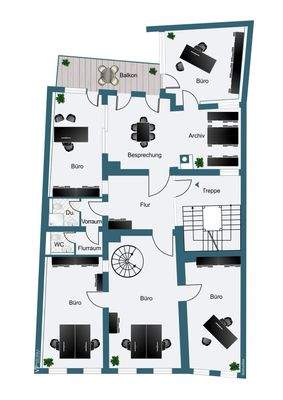 Grundriss 1. Obergeschoss