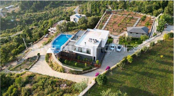 Unique-Design House with Farmland in Alanya Kestel