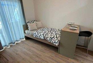 Schlafbereich mit Sitzecke 