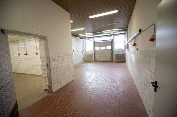 Warenannahme und Kühlraum klein