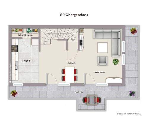 Grundriss OG- Wohnbeispiel-ohne Maßstab