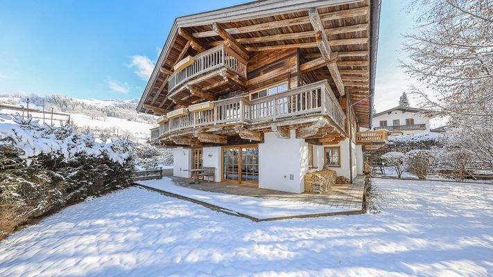 KITZIMMO-Exklusive Gartenwohnung in Top-Ruhelage auf der Bichlalm - Immobilien Kitzbühel.