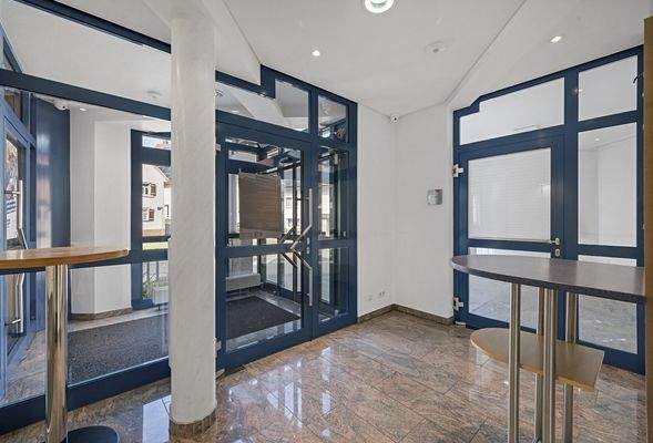 Ehemaliger SB-Bereich der Bank