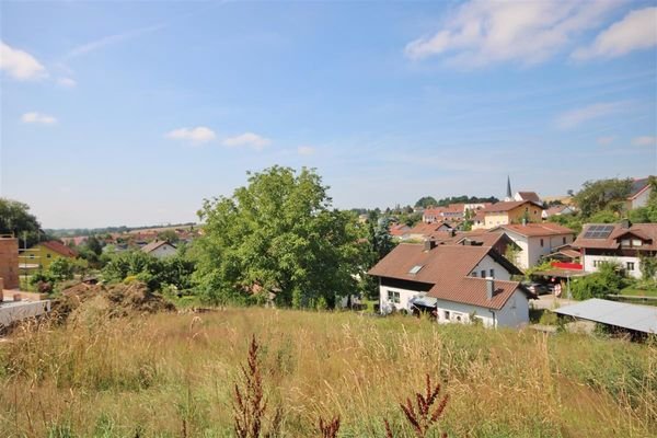 Blick auf das Grundstück