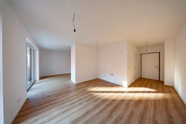 Offener Wohn- und Küchenbereich