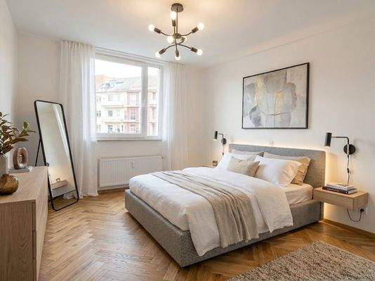 Schlafzimmer visualisiert