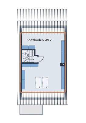 Grundriss Spitzboden
