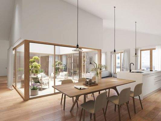 Atrium der Wohnung B4.2