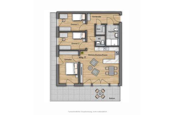 Grundriss Wohnung 17