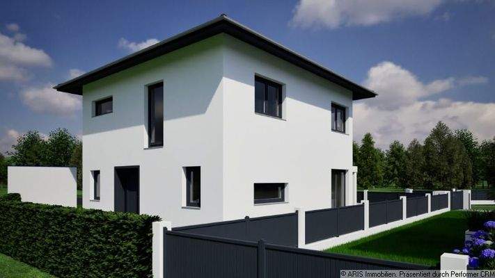 Hausansicht Ost_Planungsbeispiel_Garagenplatzierung wird noch geändert