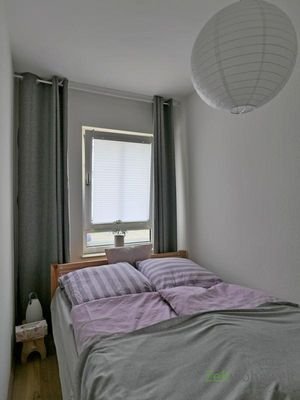 Blick ins Schlafzimmer