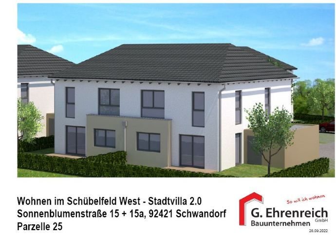 Wohnen in der Kreisstadt Schwandorf-Neubau-Doppelhaus 