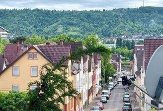 Blick auf das Haus-Vorne Links