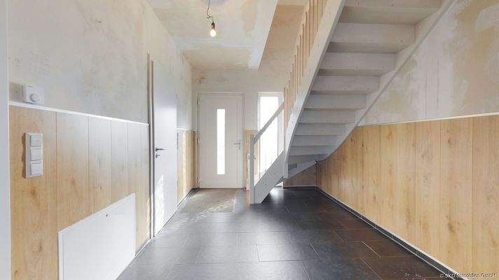 Der helle Eingangsbereich