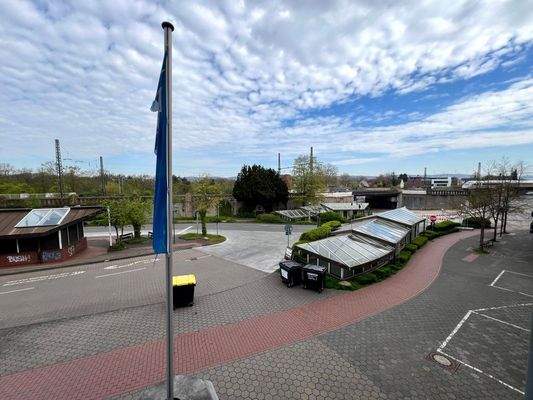 Blick auf den zentralen Busbahnhof