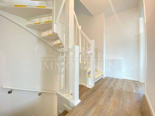 Treppe ins Dachstudio