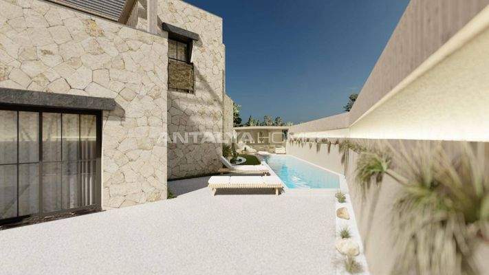 Detached Sea-View Houses with Private Pool in Bodrum Gumusluk
