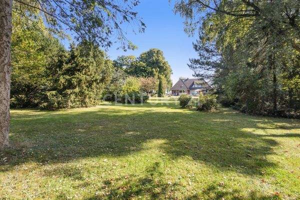 Garten mit Blick aufs Haus