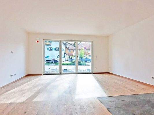 Das offene Wohnkonzept unmöbliert