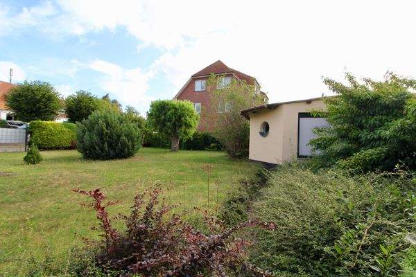 Blick aus Richtung Straße