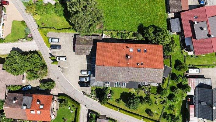 Ansicht von oben mit Frei- und Stellfläche