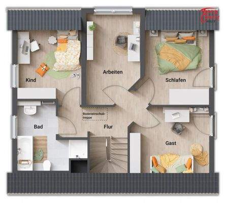 Grundriss OG zusätzl. Zimmer