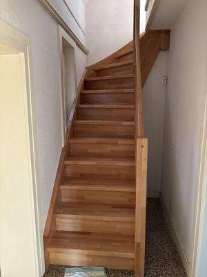 Treppe zum Dachgeschoss