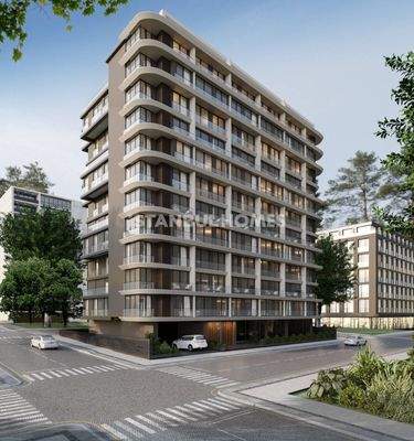 Flats in a Complex with Security in Kagithane Istanbul