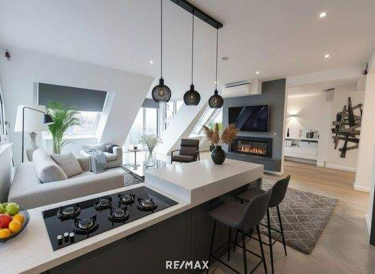 Wohnbereich KI Visualisierung Möblierungsbeispiel