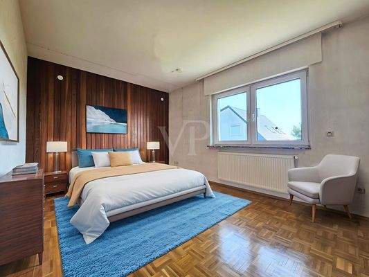 Schlaf-/Arbeitszimmer (Hochparterre)