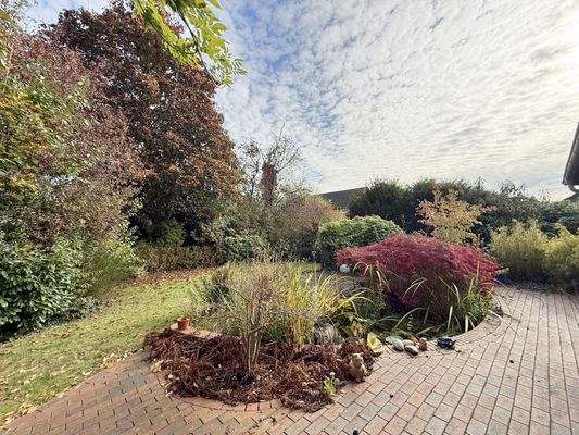 mit tollem Blick auf die Terrasse