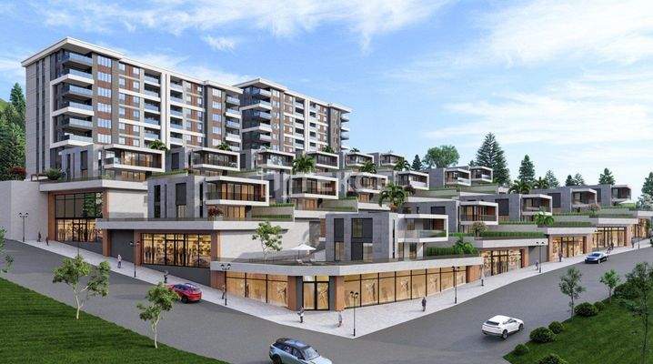 Sea View Houses with Indoor Pool in Yalincak Trabzon