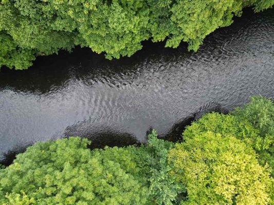 Luftaufnahme - Wupper