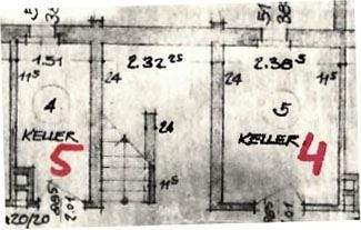 Grundriss Kellerräume 04+05