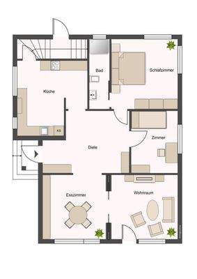 Grundriss Hochparterre