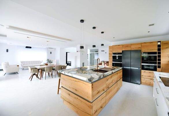 offen gestaltete Küche