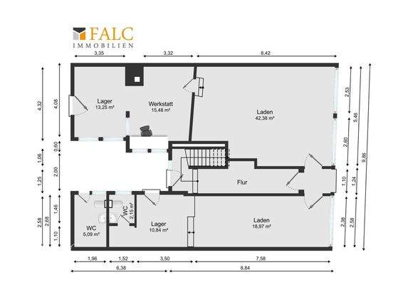 Grundriss Erdgeschoss Büro