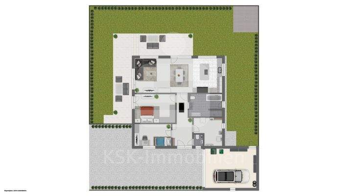 Erdgeschoss mit Außenbereich