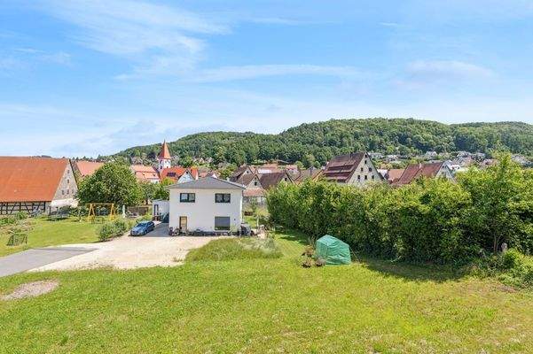 Ausblick vom Wintergarten