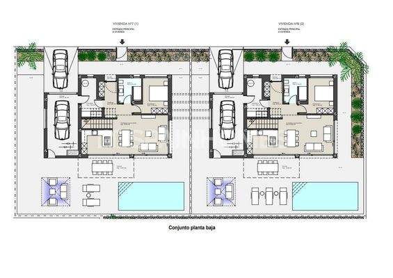 Sea View Villas with Private Pools in Pilar de la Horadada