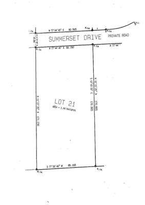 Vermessungsplan Lot 21 Summerset