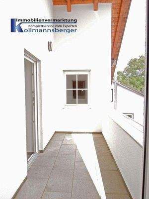 überdachter Südbalkon